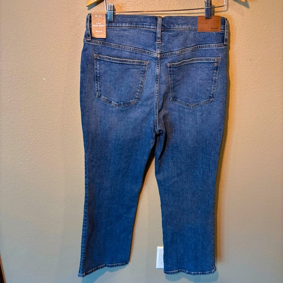 NWT Madewell Cali Demi Boot Jeans, size 31,Mid Rise, Cropped, Stretch - Picture 2 of 11